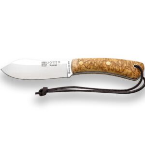 CUCHILLO BUSHCRAFT JOKER NESSMUK , MANGO DE ABEDUL RIZADO, CON FERROCERIO CL136-P