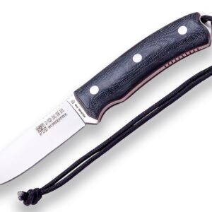 CUCHILLO BUSHCRAFT Y SUPERVIVENCIA JOKER BUSHCRAFTER EN MICARTA NEGRA, CON FERROCERIO CM 120-P